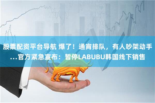 股票配资平台导航 爆了！通宵排队，有人吵架动手…官方紧急宣布：暂停LABUBU韩国线下销售
